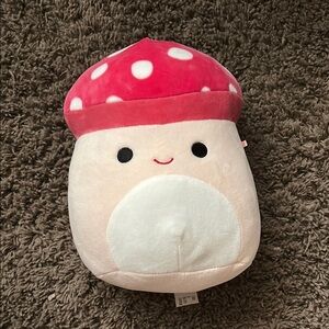Squishmallows Pink and White Mushroom Plush
